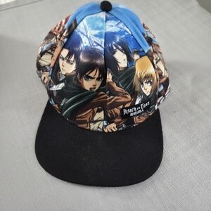 Attack on Titan Blue and Black Cap
